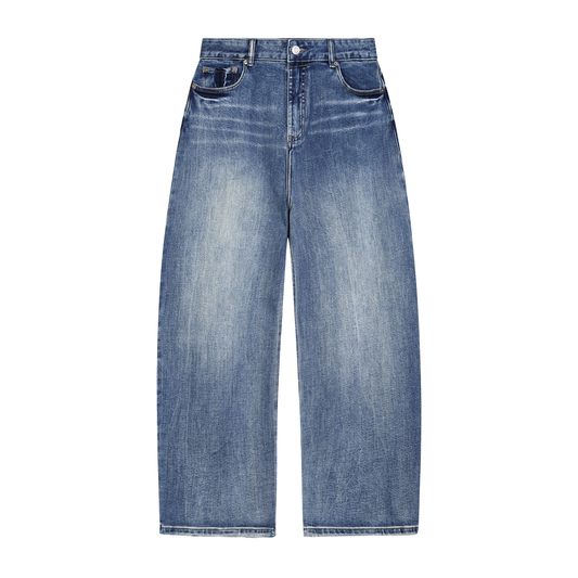 Sun Fade Heavyweight Denim Jeans Light Blue