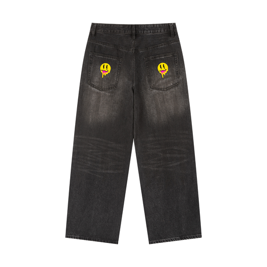 Vintage Wash Heavyweight Denim Jeans