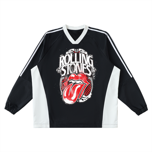 Rolling Stones Black V-Neck Longsleeve