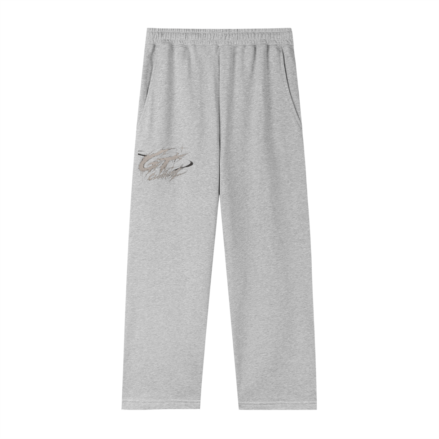 GT Clothing Blank Essential Straight-Leg Sweatpants