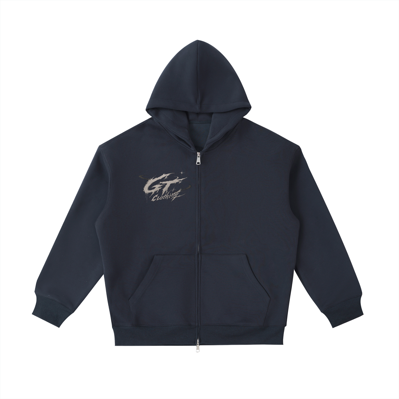 GT Clothing Blank Essential Heavyweight Zip Hoodie